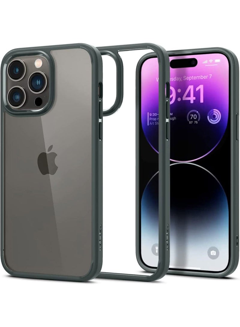 Spigen Ultra Hybrid iPhone 14 Pro Max Case Cover - Abyss Green  - Image 1