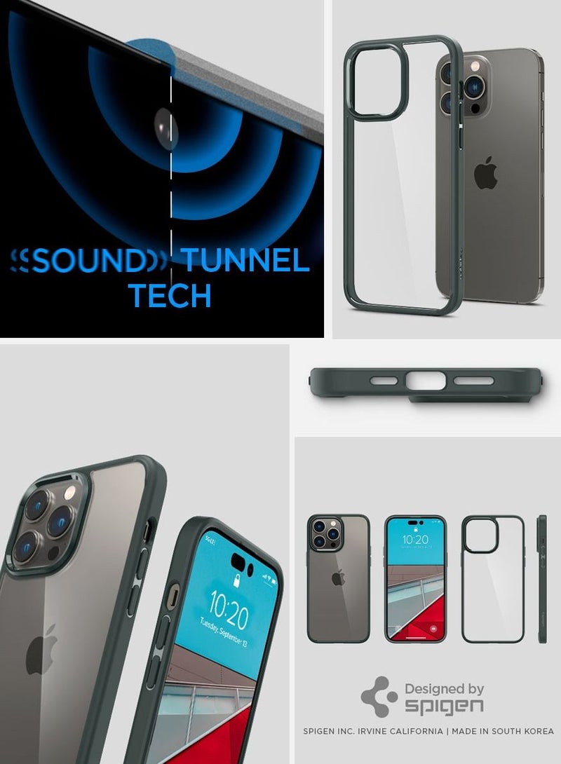 Spigen Ultra Hybrid iPhone 14 Pro Max Case Cover - Abyss Green  - Image 5