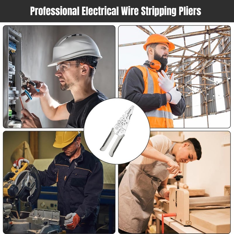 Deoxys New Arrival Multifunctional Wire Stripper Crimper Cable Cutter Pliers Professional Electrical Wire Stripping Tool Multipurpose Wire Stripper for Electrical Cable Cutting - Image 5