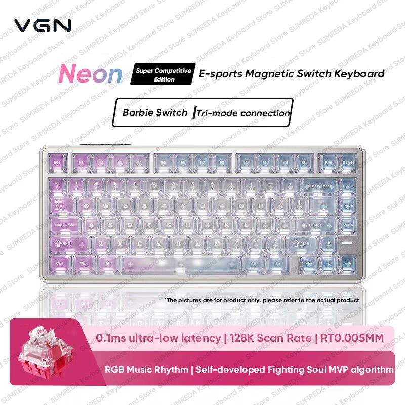 ز ن V  لوحة مفاتيح VGN Neon Super Competitive Edition - Image 1