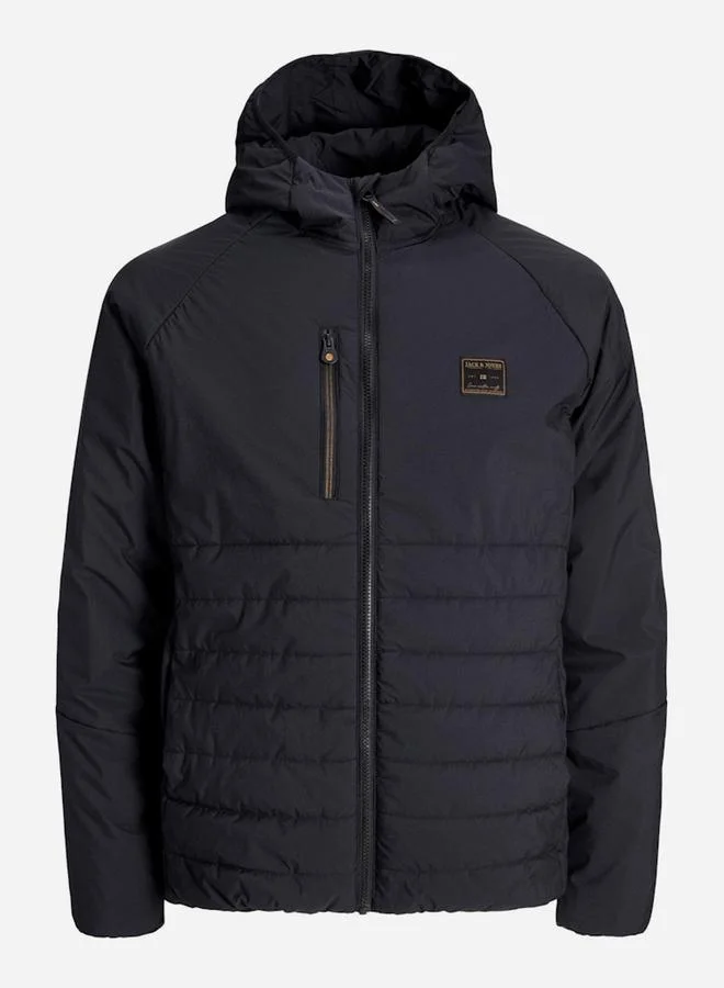 جاك اند جونز جاكيت مبطن هجين بياقة هودي