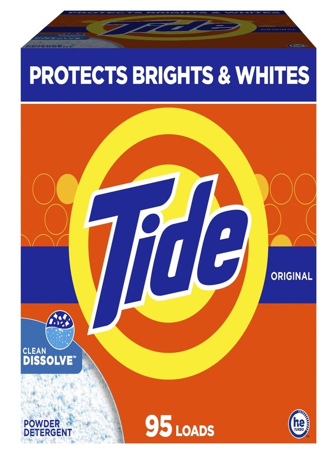 Tide Powder Laundry Detergent, Original Scent, 95 Loads, 108 oz - Image 1