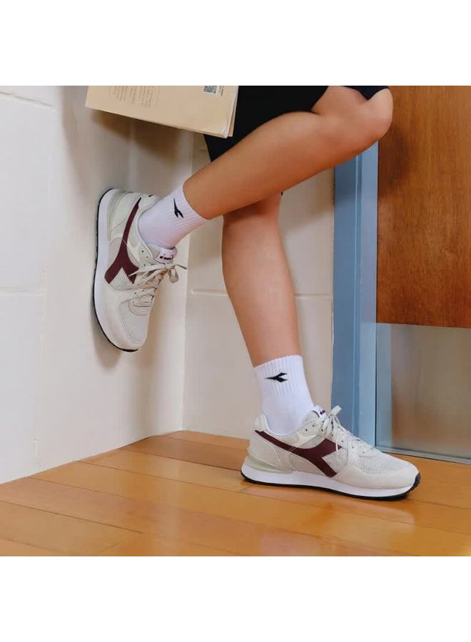 DIADORA أحذية رياضية كاجوال رجالية من ديادورا فينيش رمادي ضبابي / وردي باهت، حجمها صغير يُوصى بزيادة حجم واحد 41 - Image 4