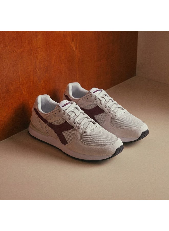 DIADORA أحذية رياضية كاجوال رجالية من ديادورا فينيش رمادي ضبابي / وردي باهت، حجمها صغير يُوصى بزيادة حجم واحد 41 - Image 1