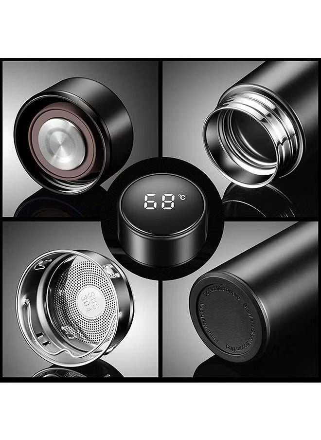 SP - Smart Vacuum Flask And Water Bottle For Hot And Cold Drinks Keeps Your Drink Cold For 24 And Hot For 8 Hours With LED Temperature Display Stainless Steel Water Bottle Camping Flask - Image 1
