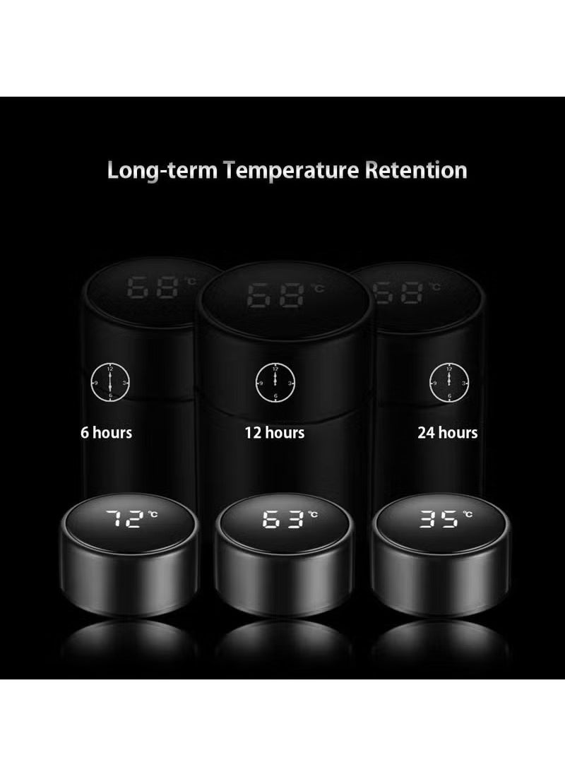 SP - Smart Vacuum Flask And Water Bottle For Hot And Cold Drinks Keeps Your Drink Cold For 24 And Hot For 8 Hours With LED Temperature Display Stainless Steel Water Bottle Camping Flask - Image 1