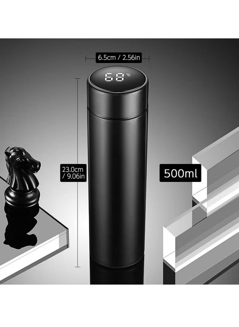 SP - Smart Vacuum Flask And Water Bottle For Hot And Cold Drinks Keeps Your Drink Cold For 24 And Hot For 8 Hours With LED Temperature Display Stainless Steel Water Bottle Camping Flask - Image 1