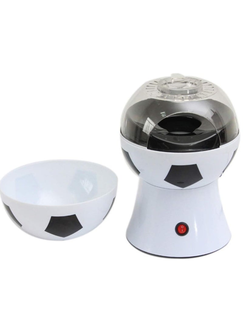 JAJEEK 1200W Mini Hot Air Popcorn Maker – Football/Basketball/Volleyball Design, Healthy Oil-Free Popcorn Machine for Family Movie Nights & Sports Parties, Quick & Easy Snack Maker  - Image 2