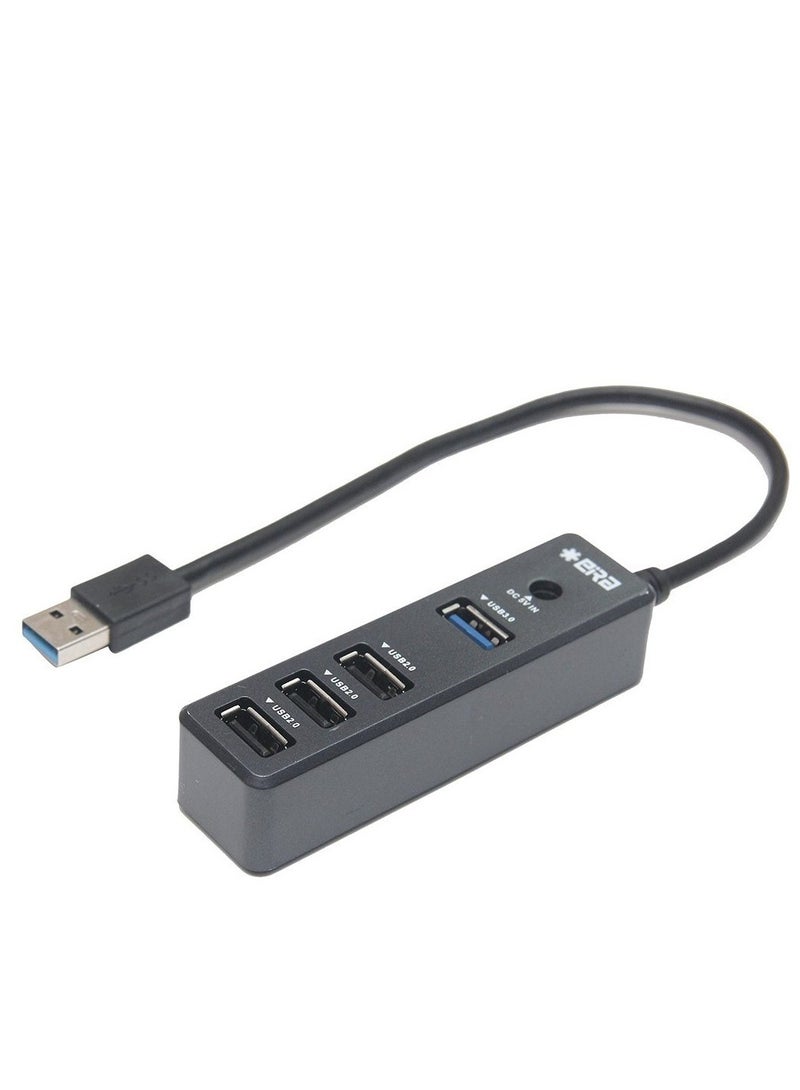 ELTRAZONE High-Speed Type-A USB 2.0 Combo HUB with 4 Dedicated Slots (1 Upstream and 4 Downstream USB Ports) with Support up to 2TB HDD - Image 1