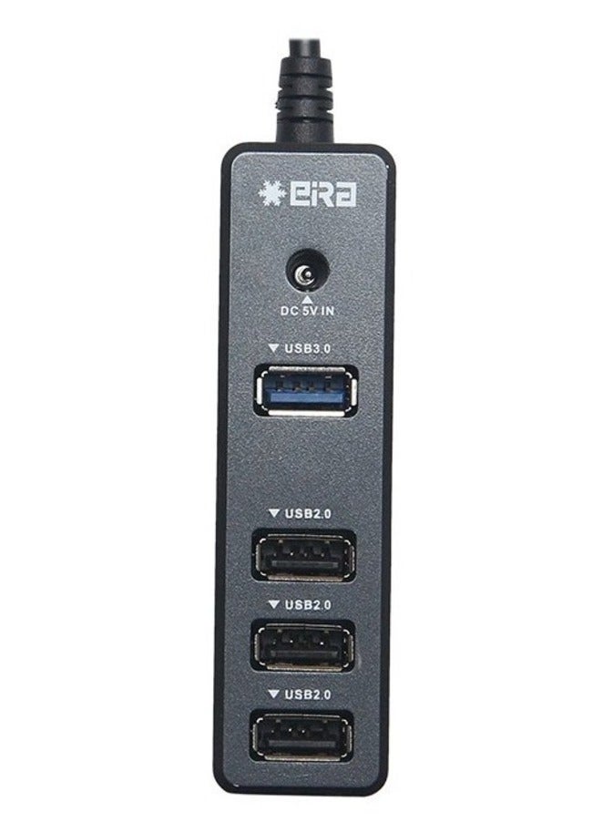 ELTRAZONE High-Speed Type-A USB 2.0 Combo HUB with 4 Dedicated Slots (1 Upstream and 4 Downstream USB Ports) with Support up to 2TB HDD - Image 2