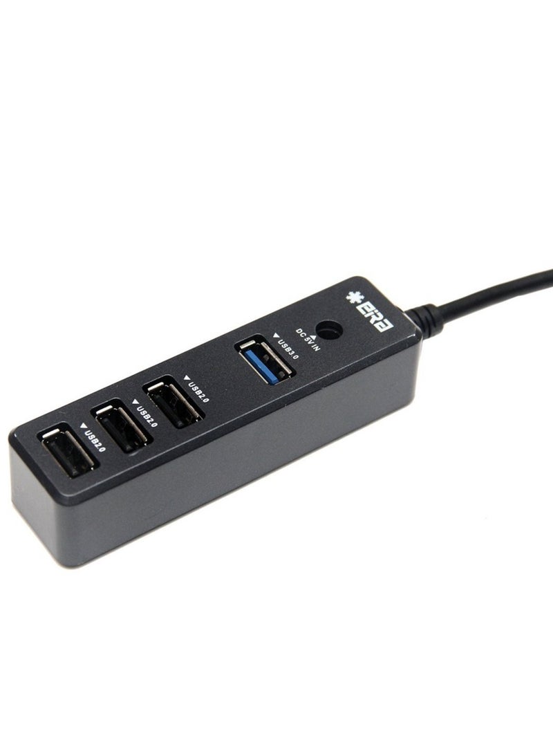 ELTRAZONE High-Speed Type-A USB 2.0 Combo HUB with 4 Dedicated Slots (1 Upstream and 4 Downstream USB Ports) with Support up to 2TB HDD - Image 3