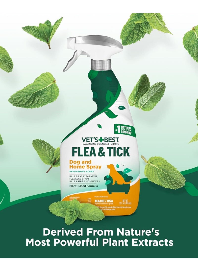 Vet's Best Vet’s Best Flea and Tick Home Treatment Spray 32 oz - 945ml  - Image 4