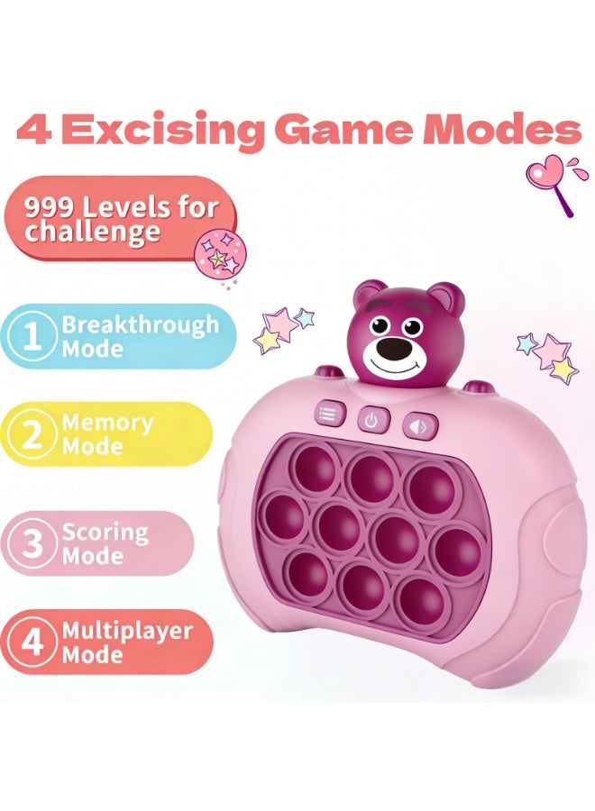 Pop Fidget Games for Kids, Handheld Quick Push Bubble Toy, Push Bubble Pop Puzzle Game, More Challenging Travel Portable Puzzle Game Machine for Kids Girl Boy Birthday Gift - Image 4