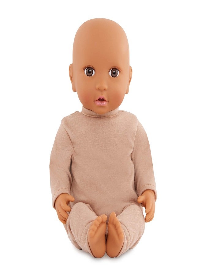 LullaBaby – 14-Inch Realistic Baby Doll – Olive Skin Tone & Brown Eyes – Ultra – Soft Bear – Themed Cuddler – Pretend Play 2+ Years– Baby Doll & Cuddler Set - Image 5