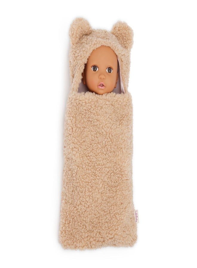 LullaBaby – 14-Inch Realistic Baby Doll – Olive Skin Tone & Brown Eyes – Ultra – Soft Bear – Themed Cuddler – Pretend Play 2+ Years– Baby Doll & Cuddler Set - Image 4