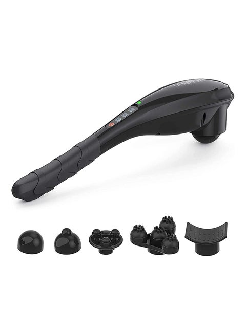 Rechargeable Hand Held Deep Tissue Cordless Electric Percussion Body Massage With Portable Design, Black