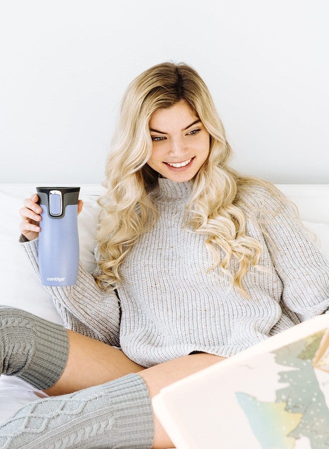 Contigo Unisex'S West Loop Autoseal Thermobecher, Edelstahl Isolierbecher, Kaffeebecher To Go, Bpa Dark Blum - Image 2