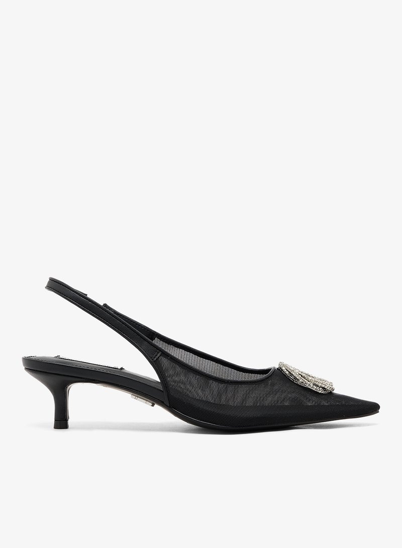 STEVE MADDEN Kaisley Low Heel Pointed Toe Pumps - Image 1