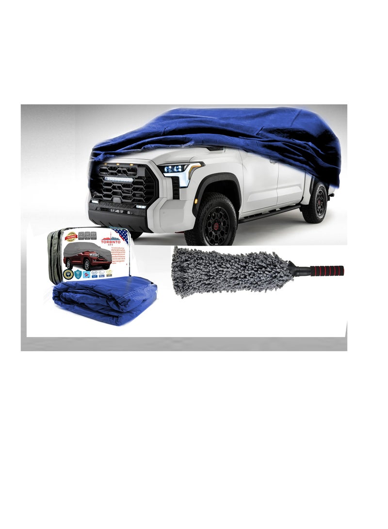 TORONTO Waterproof Truck Cover for Tundra (2007–2025) – All-Weather Custom Fit Cover with Driver Door Zipper, Windproof Straps & UV Snow Dust Protection – Outdoor & Indoor Use  - Image 1