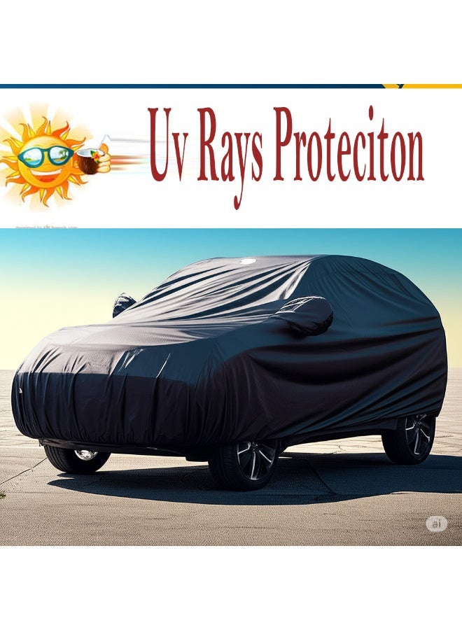 TORONTO Waterproof Truck Cover for Tundra (2007–2025) – All-Weather Custom Fit Cover with Driver Door Zipper, Windproof Straps & UV Snow Dust Protection – Outdoor & Indoor Use  - Image 3