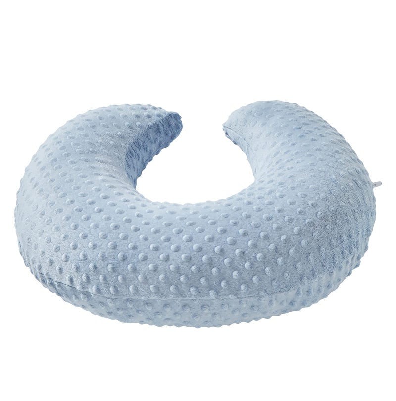 Aullar Pillowcase for Nursing Pillow and Positioner for Breastfeeding and Bottle Feeding, Propping Baby, Tummy Time, Baby Sitting Support, Awake-Time Support, Pillow Cover Only (Blue) - Image 5