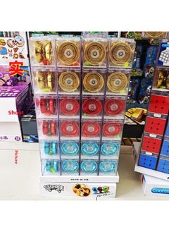 Shenzhou Toy Whirlwind Kid Yoyo Qixia Alloy Yoyo Elementary School Students Learn To Practice Shape Training Organization Gifts-Color:Three-color Mixed With Shipping Orders According To Multiples Of Six Orders