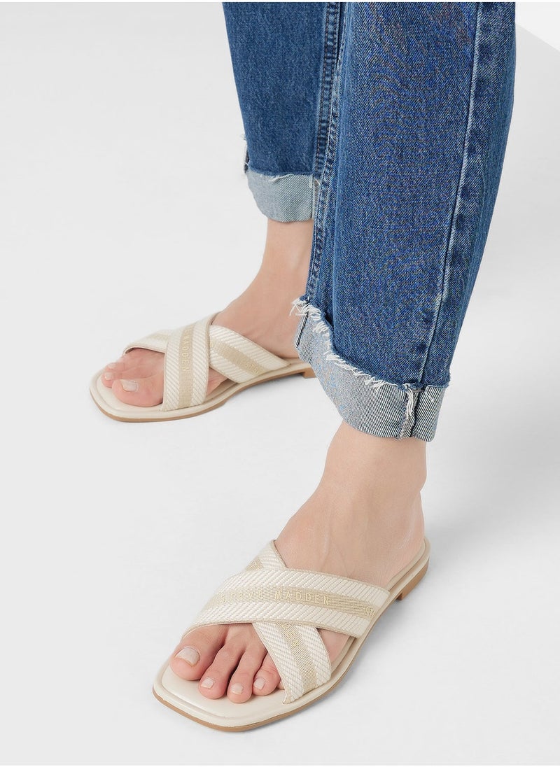 STEVE MADDEN Arrows Multi Strap Flat Sandals  - Image 1