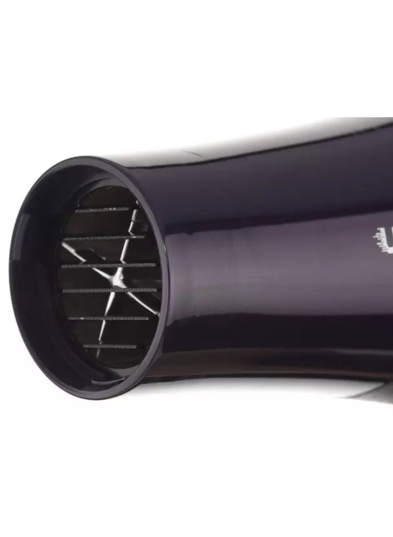 PALSON Professional Hair Dryer 2300W, 2 Speeds, 3 Heat Settings, Cool Shot, LED Indicator, 3m Cord, Black/Purple, Model 40045 - Image 3