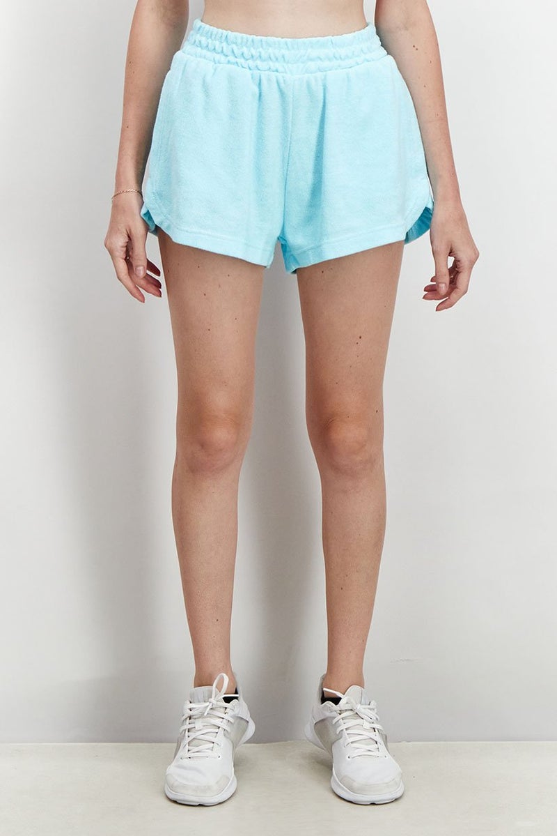 Roxy Women Sportswear Fit Training Shorts, Turquoise - Image 1