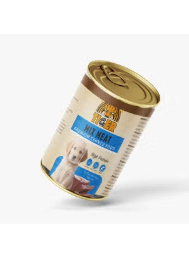 Wet Food Tiger dog can food Mix meat 400 gm Pack of 6