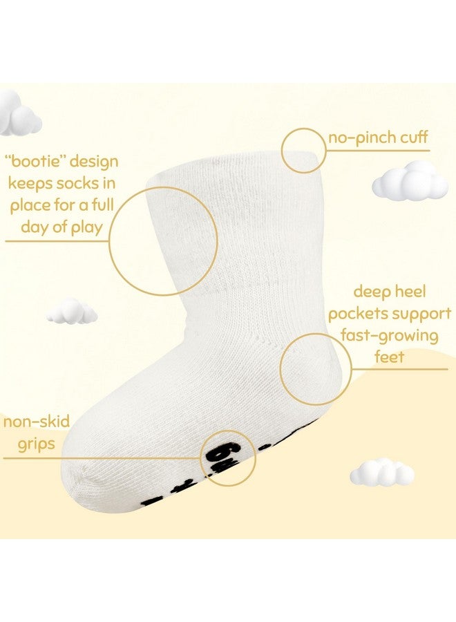 InnoBeta Baby Socks Set with Funny Quotes (4 Pairs) Newborn/Infant Socks for Baby Shower, Gender Reveal 3-12 Months, Baby Boy - Image 3