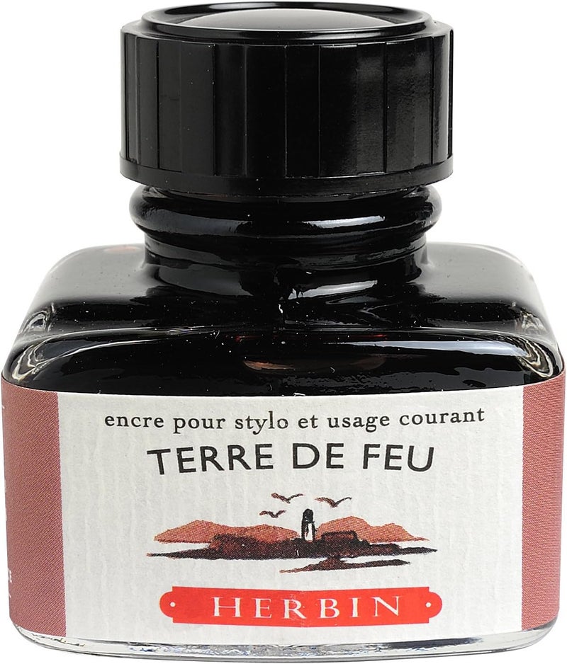 Jacques Herbin Herbin J 30 ml Ink Bottle - Terre de Feu (Land of Fire) for Fountain Pens - Image 1