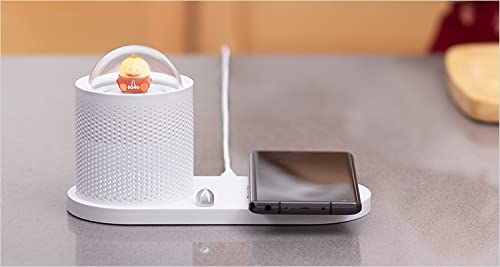 overa Multifunctional Cute LED Desk Lamp with Wireless Charger USB Charging Port 3 Lighting Modes 3 Brightness Levels Sensitive Control Office Lamp Pack of 1 - Image 2