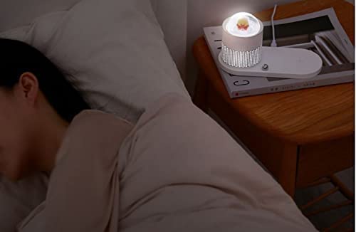 overa Multifunctional Cute LED Desk Lamp with Wireless Charger USB Charging Port 3 Lighting Modes 3 Brightness Levels Sensitive Control Office Lamp Pack of 1 - Image 1