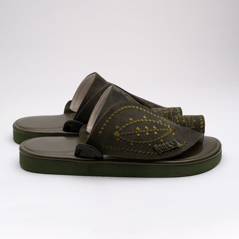 Arabic Sharqi Sandals | Olive | Sandals Traditional footwear - Image 4