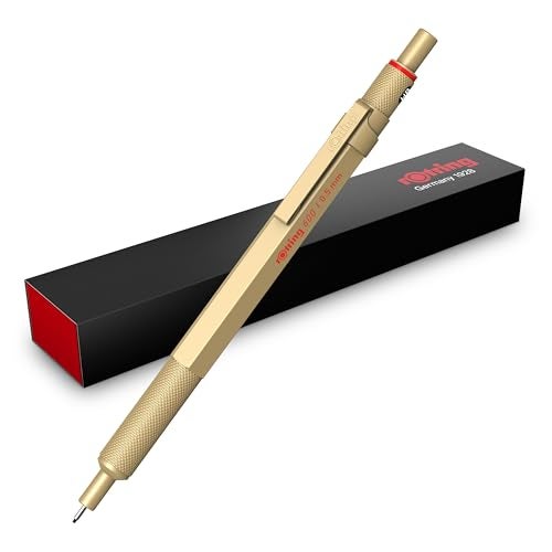 Rotring قلم رصاص ميكانيكي روتلينغ ذهبي 600 2158796 0.5 مم - Image 1