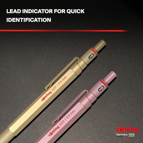 Rotring قلم رصاص ميكانيكي روتلينغ ذهبي 600 2158796 0.5 مم - Image 3