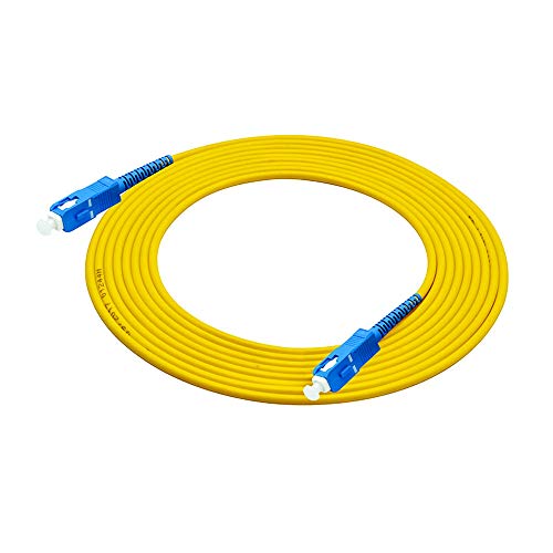 Jeirdus 5Meters 16ft Fiber Optic Cable Jumper - Optical Patch Cord, Simplex Single-Mode 9/125 SC - Image 3