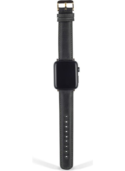 Vagave Apple Watch Compatible Leather Band 42 44 45 mm Khaki Green  - Image 1