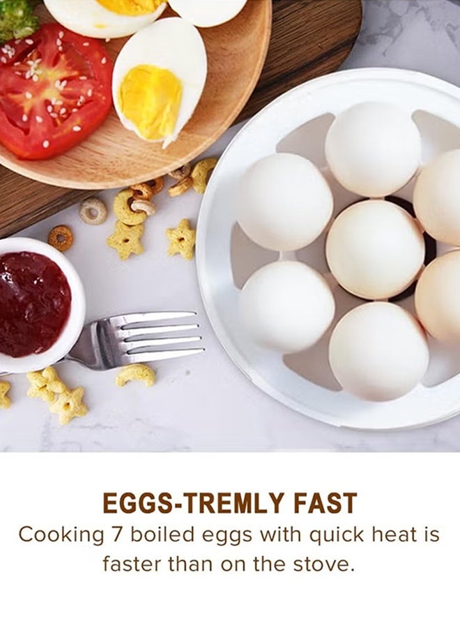 Professional 7-Egg Steamer - Multi-Function Electric Egg Cooker with Auto Shut-Off & Rapid Steam Technology  - Image 4