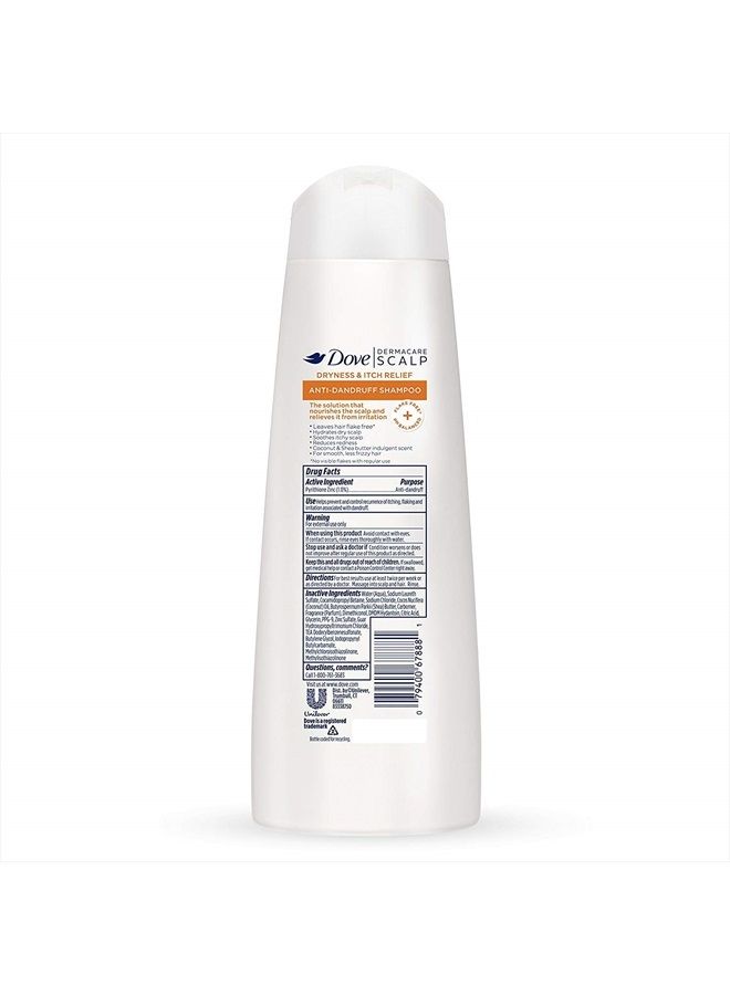 Dove Dermacare Scalp Haircare - Anti-Dandruff Shampoo - Dryness & Itch Relief - Net Wt. 12 FL OZ (355 mL) Per Bottle - Pack of 3 Bottles  - Image 3