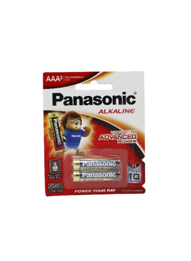 Panasonic Alkaline Aaa 1Cd 2Pc Battery