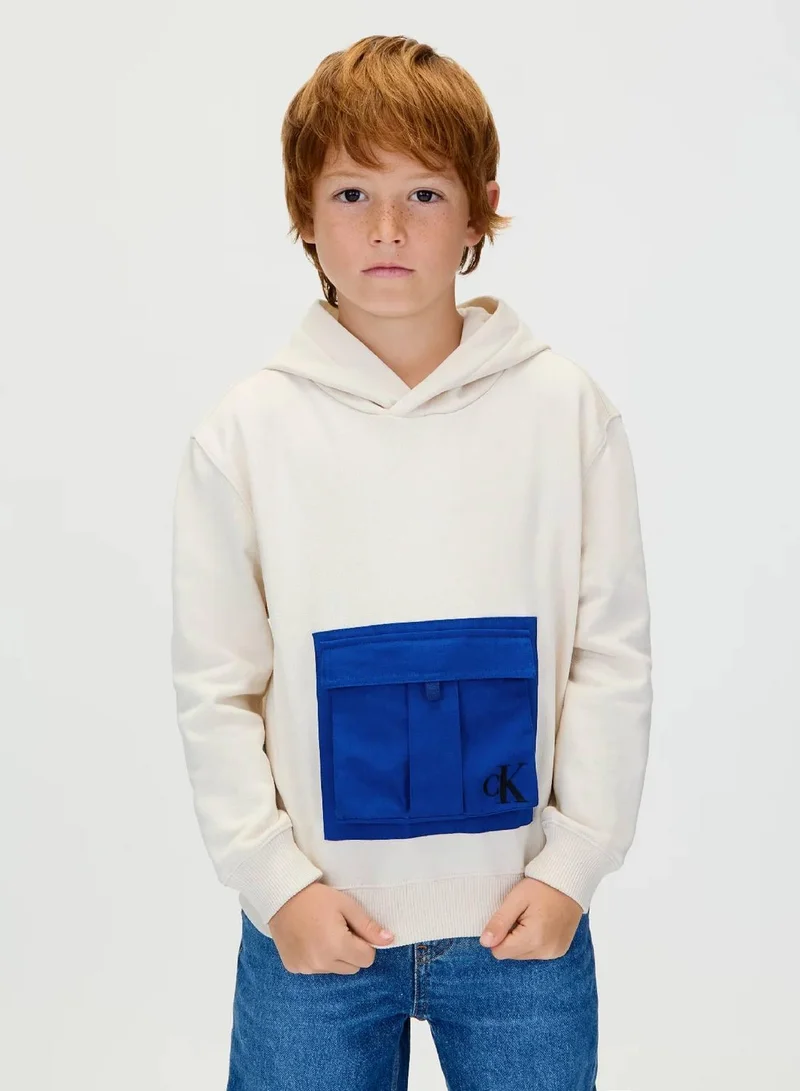 Contrast Pocket Hoodie