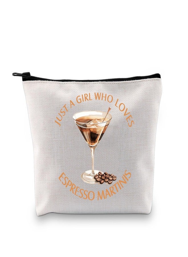 XYANFA Espresso Martini Cosmetic Makeup Bag Espresso Martini Present For Women Dirty Martini Espresso Gift Zipper Pouch (ESPRESSO MARTINIS) - Image 1