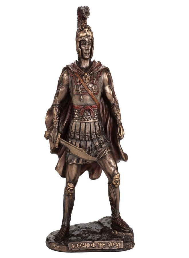 Veronese Design 6 7/8 Inch Alexander The Great King of Macedonia Resin Sculpture Bronze Finish - Image 1