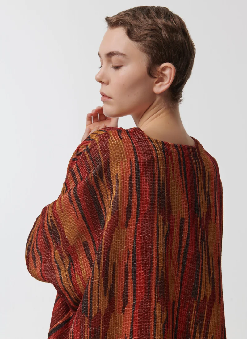 leem  V-Neck Embroidered Kaftan for Women | Best Price UAE