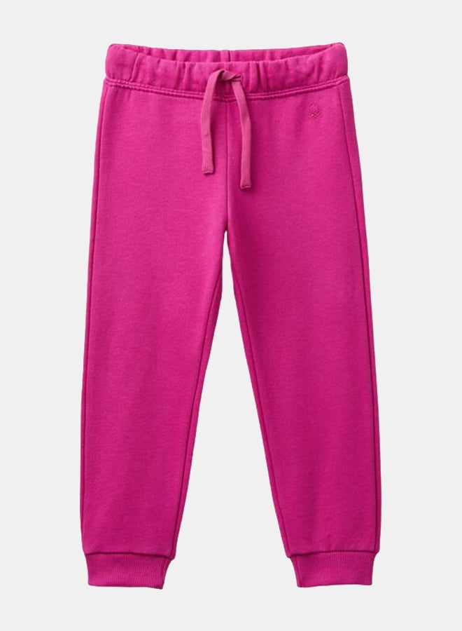 Benetton Girls Embroidered Logo Sweatpants - Image 1