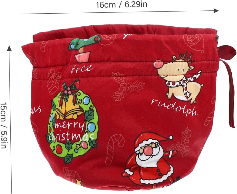 VOSAREA Xmas Style Teapot Covering Reusable and Insulated Tea Cozy for Teapots Cartoon Printed Design for Thermal and Dust Prevention for Holiday Use - Image 2
