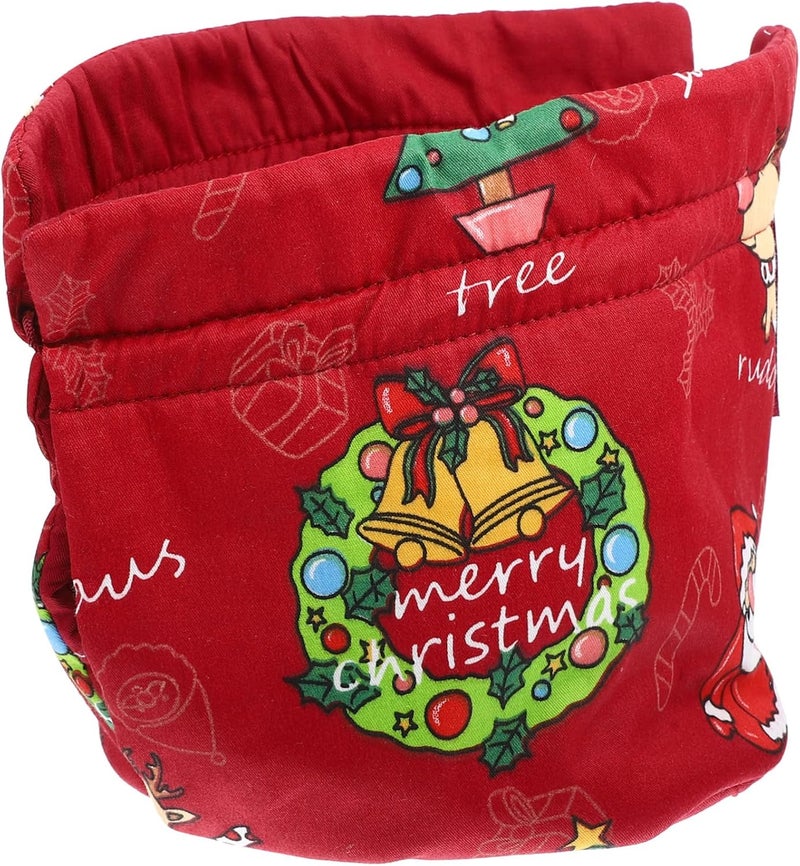VOSAREA Xmas Style Teapot Covering Reusable and Insulated Tea Cozy for Teapots Cartoon Printed Design for Thermal and Dust Prevention for Holiday Use - Image 1