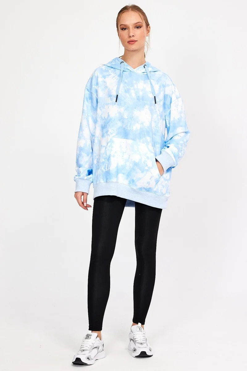 Alexander Gardi Tie Dye Hooded Oversize Sweatshirt UN-757A07